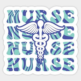 Swirl Nurses Design Sticker